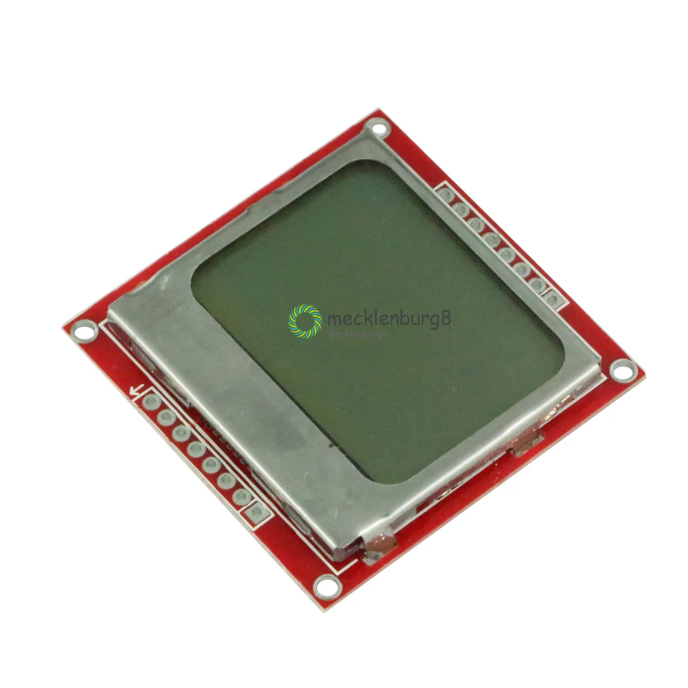 Модуль ЖК-дисплея с монитором, адаптер для белой подсветки PCB 84*48 84x48 5110, экран для контроллера Arduino 3,3 В, цифровая точечная матрица