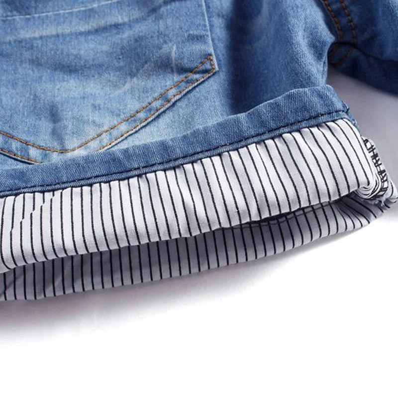 Мальчик джинсовые шорты 2018 детские штаны по колено для мальчиков Летний стиль