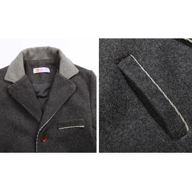 Новое поступление детские куртки утолщенная Зимняя школьная форма для мальчиков