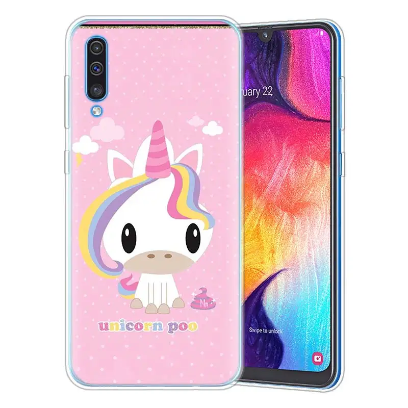 19 Мой Единорог для девочек чехол для samsung A50 A70 A60 A40 A30 A20 A20e A10 M30 M20 M10 A7 A9 силикона ТПУ с рисунком Роскошный телефон чехол Coque - Цвет: 19