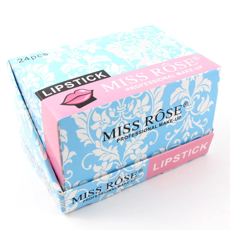 MISS ROSE 24 шт. твердая матовая набор из помад 9 Цвета в звездочку красное бархатное