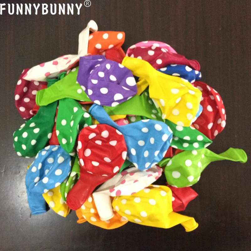 FUNNYBUNNY в горошек латексные воздушные шары для свадебной вечеринки теплое