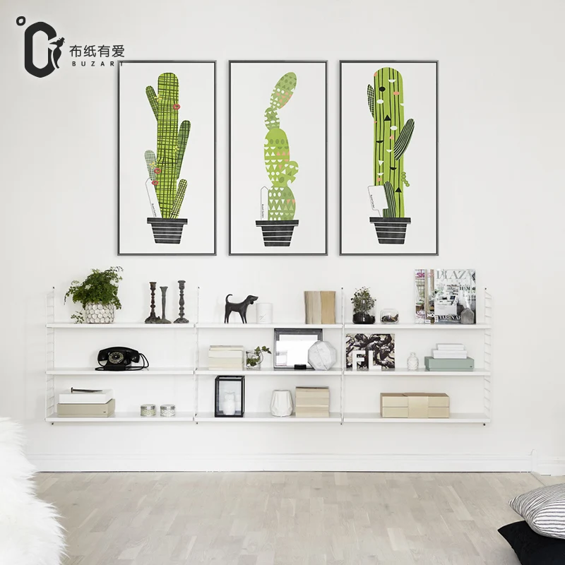 Длинные кактусы скандинавский декор Современные Простые креативные черно белые