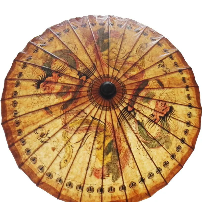 Масляный бумажный зонт ручной работы в Таиланде старинный классический Стойкий