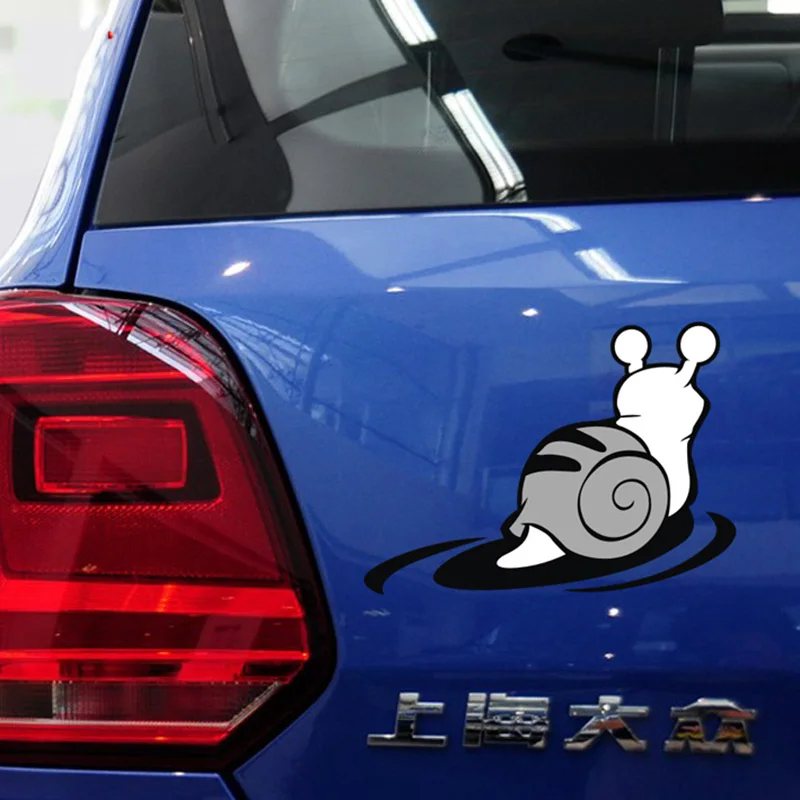 3D snail decoration car stickers and decals funny cartoon sticker styling glossy film cover for bmw e39/mercedes/volvo/cruze | Автомобили