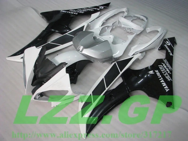 

Injection White black fairing kits for Yamaha YZF-R6 08-09 #AAA YZF R6 08 09 YZF 600 R6 2008 2009 motorcycyle fairing parts