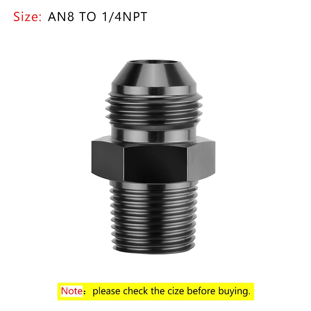 Areyourshop автомобильный 1 шт. AN4 AN6 AN8 AN10 AN12 NPT прямой Мазут Воздушный шланг фитинг Мужской адаптер автомобильные аксессуары