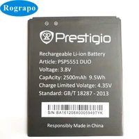 new 2500mah replacement battery for prestigio grace s5 lte psp5551duo psp5551 psp 5551 duo bateria batterie cell phone batteries