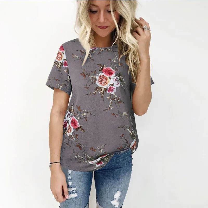 

2019 New fashion clothes Women's wear chiffon shirt for Summer day