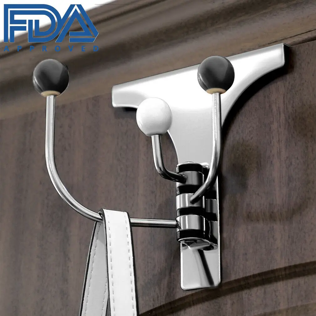 Large Metal Hooks For Wall Door Storage Coat rotatable Stainless Steel Vintage Style Shabby Chic | Дом и сад