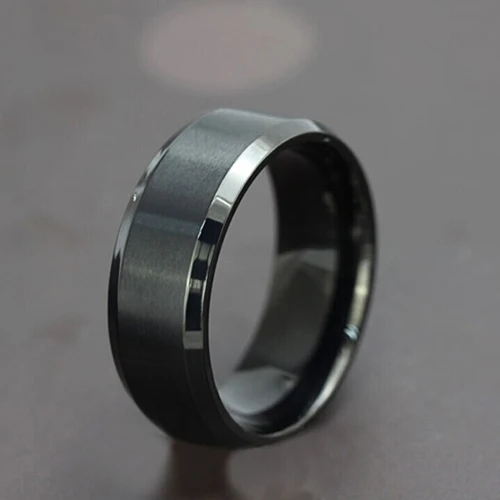 Кольцо из титановой стали 8 мм 85 мл|ring wedding|polished ringtitanium steel |