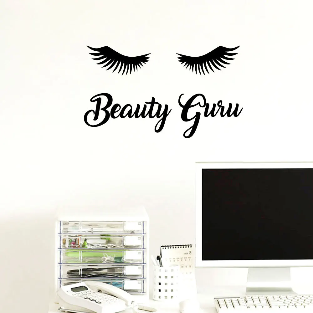 

Наклейки на стену с ресницами для глаз, украшение для дома, для девушек, гостиной, домашний декор, съемные художественные наклейки, росписи