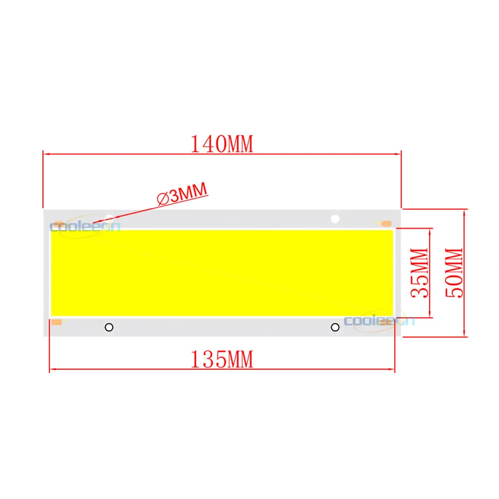 

140x50mm 20W LED Panel Light 12V COB Chip On Board Uotra Bright LED Lamp for House Lighting Car Bulb DIY Warm Natural Cold White
