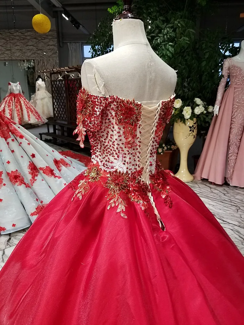 SSYFashion Новое свадебное роскошное красное вечернее платье высокого класса с