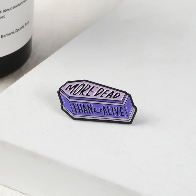 Гроб булавка гроб брошь мужчины женщины шляпа сумка рюкзак куртки аксессуары