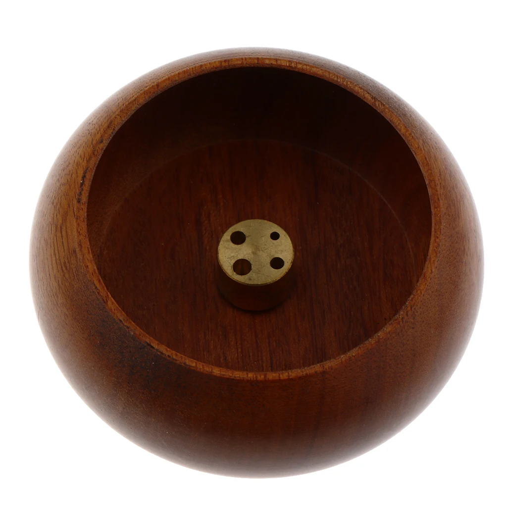 Decorative Wooden Incense Stick Burner Bowl Ash Catcher Tray Holder with Plate | Дом и сад
