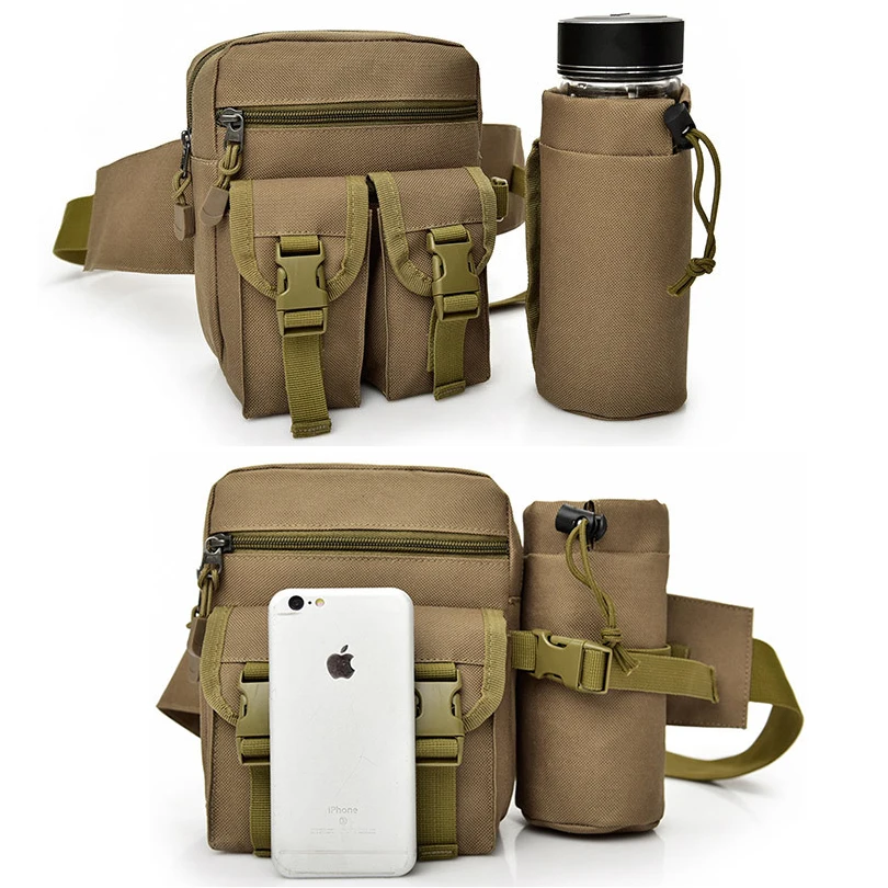 Многофункциональная поясная сумка для мужчин винтажная холщовая дорожная с