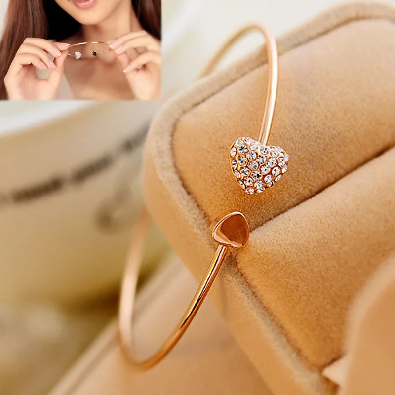 1 шт. Браслет-манжета для женщин и девушек простой стиль золотой цвет ювелирный