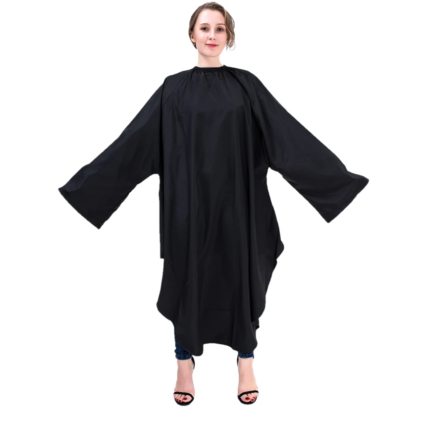 Профессиональный Черный Водонепроницаемый парикмахерский стиль мантия для