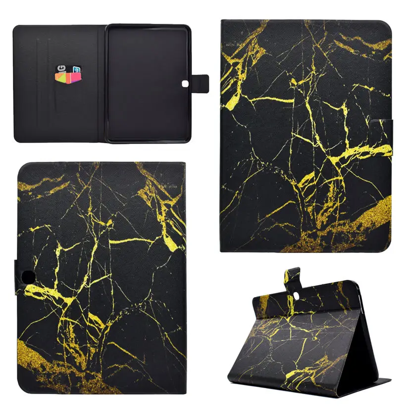 Marble Pattern Case For Samsung Galaxy Tab 4 10.1&quot T530 T531 T533 T535 Smart Cover Funda Tablet PU Leather Stand Skin Sleep&ampWake |