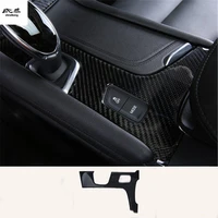 1pc abs carbon finber grain gear panel decoration cover for 2016 2018 cadillac xt5 car accessories