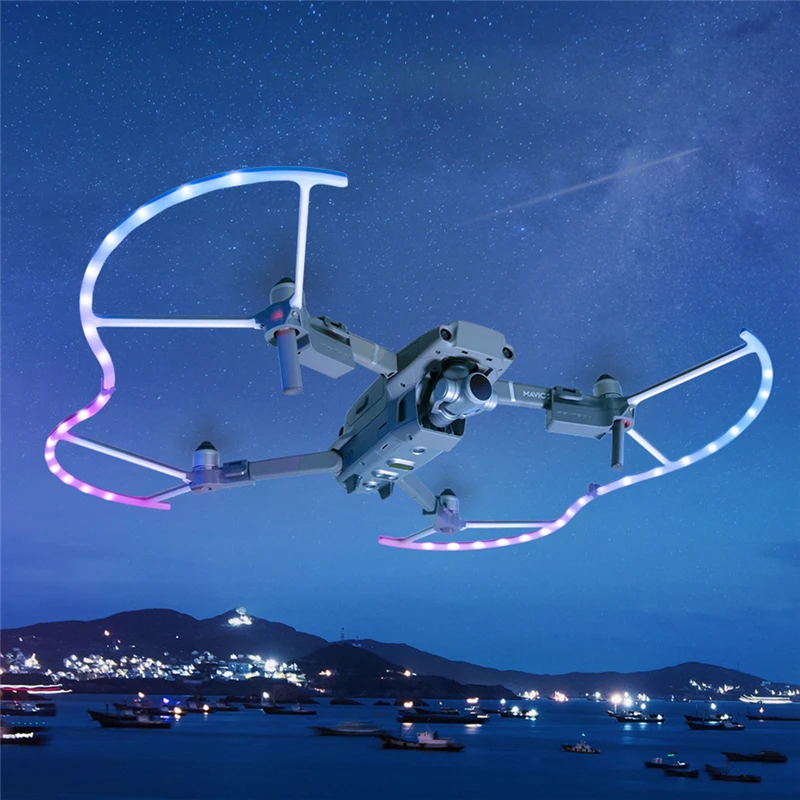 1 комплект PGYTECH светодиодный Пропеллер для DJI Mavic 2 защитный дрона Pro/Zoom аксессуары |