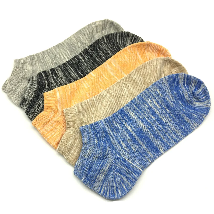 5 пар/партия Новый лодыжки носки женские Харадзюку Карамельный цвет хлопок