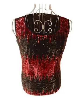 Мужской пуловер с красными блестками Singer stage 2020|brand vest men|vest brand menvest men |