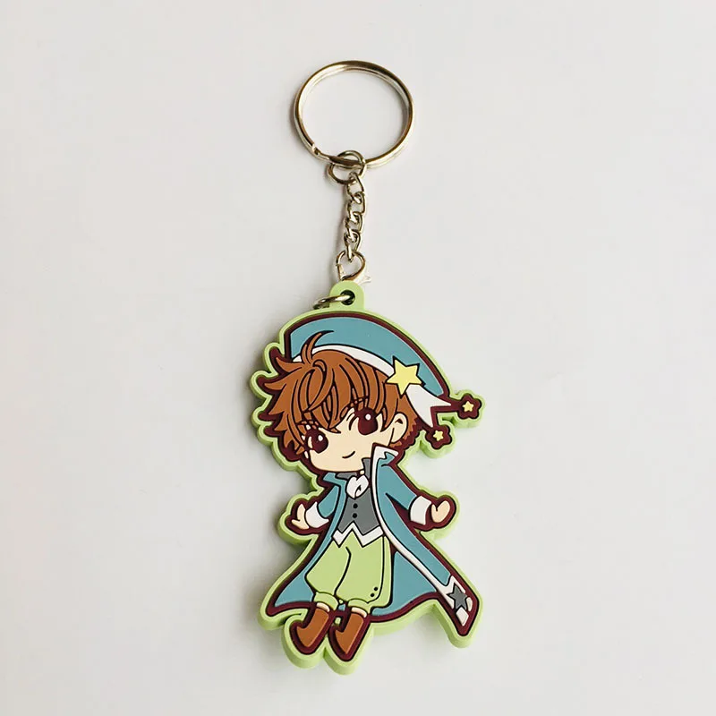 7 Мультфильм Kinomo Sakura ПВХ брелок Daidouji Томойо Li сяоран Cerberus милый забавный Сумка Подвесные Брелки porte ключах подарок для ребенка - Цвет: 7