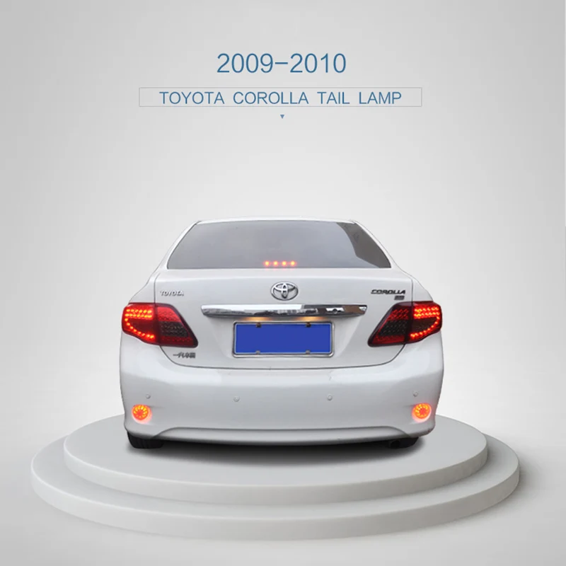 2008 2011 для Защитные чехлы сидений сшитые специально Toyota Corolla светодиодный бар