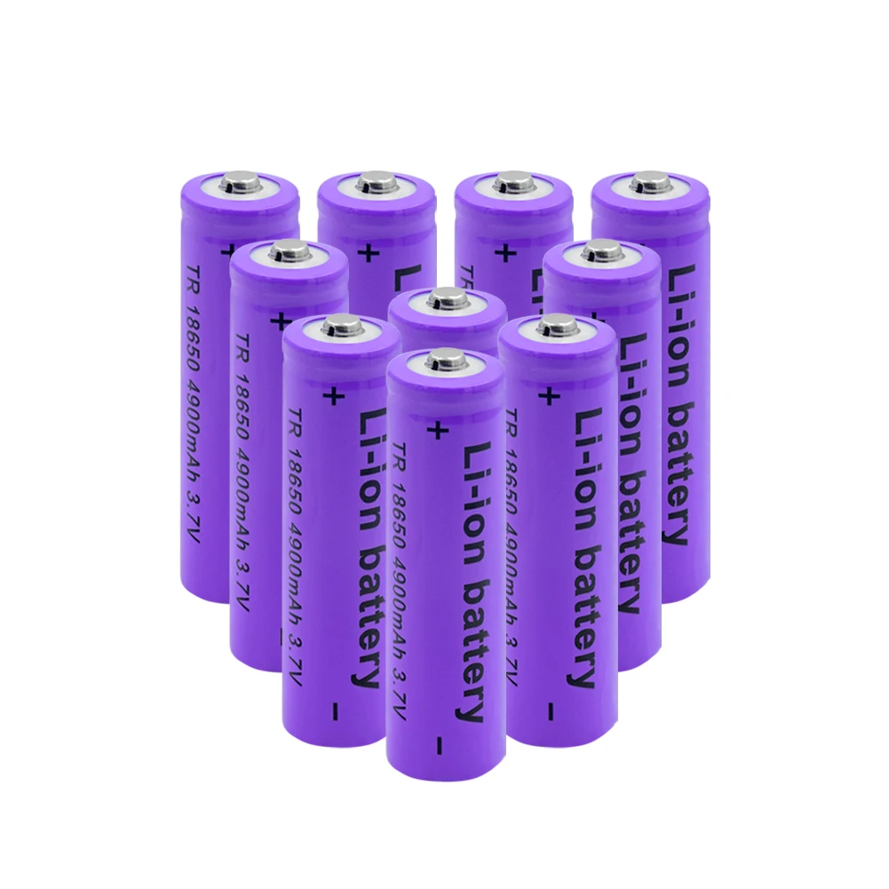 Защищенный аккумулятор питания батареи 18650 батареи 3,7 V 4900 mAh литий-ионный для лазерной ручки светодиодный фонарик
