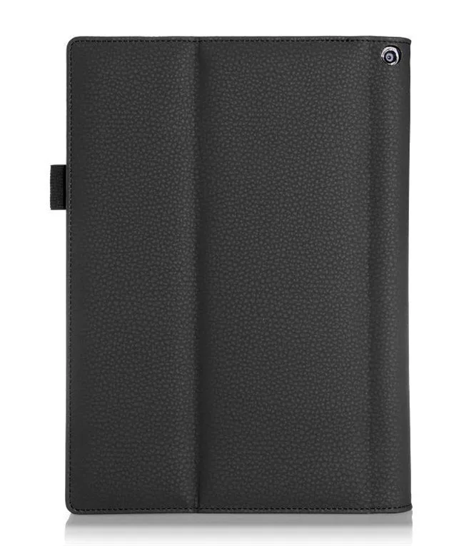 black Кожаный чехол для планшета lenovo YOGA Tablet 2 10,1, кожаный чехол для планшета lenovo Yoga Tablet 2 1050F - Цвет: black
