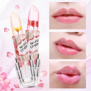 Pilaten водостойкая помада Хризантема желе цветы бальзам для губ палка температура увлажняющий крем для губ косметический блеск для губ лабиос