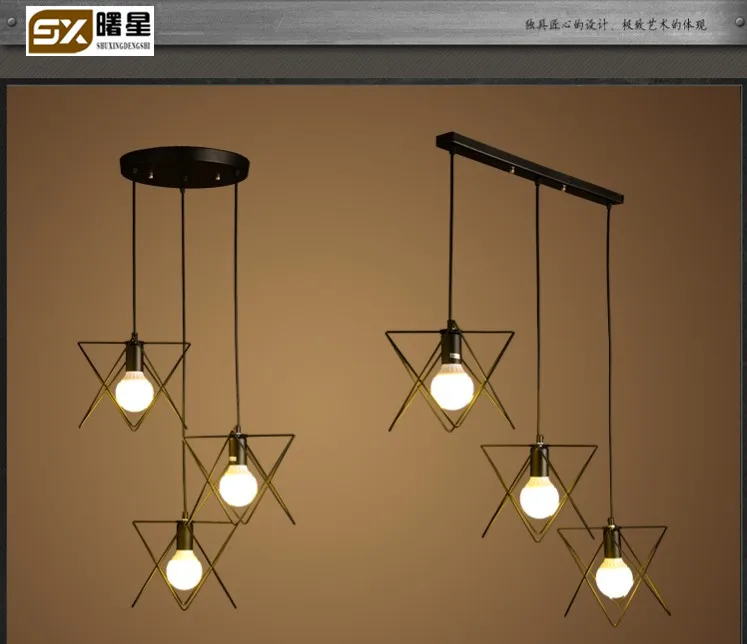 Подвесные светильники в стиле ретро железные подвесные промышленном для гостей