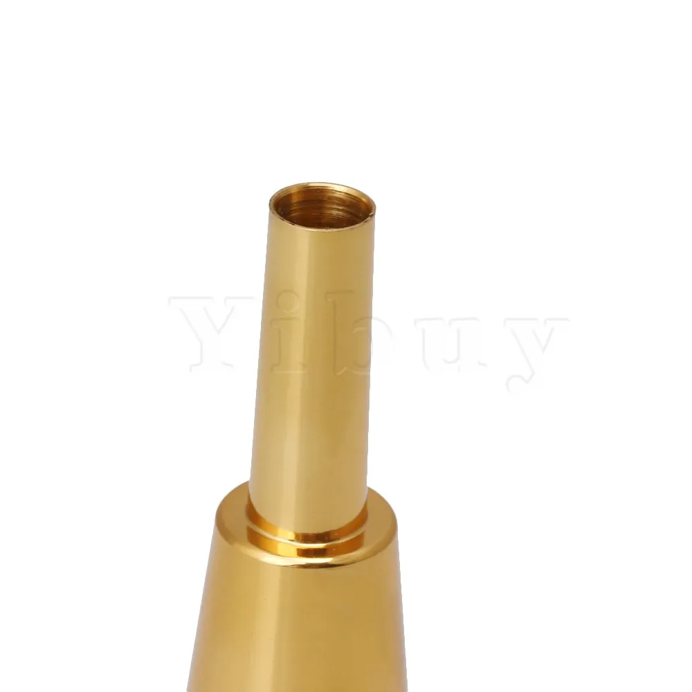 Yibuy 8 7x2 7 см золотой тяжелый трубный мундштук музыкальный инструмент аксессуар 3c