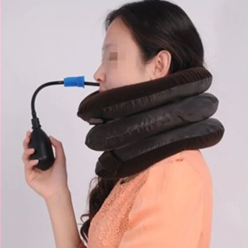 Бесплатная доставка надувной шейный воротник массажное устройство для шейного