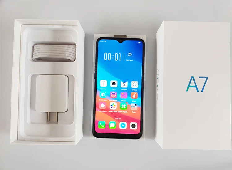 Смартфон OPPO A7 с глобальной ПЗУ 6,2 дюймов 1520*720 Android SDM450B Восьмиядерный 1080P 13 МП+ 2 Мп фронтальная и задняя камеры