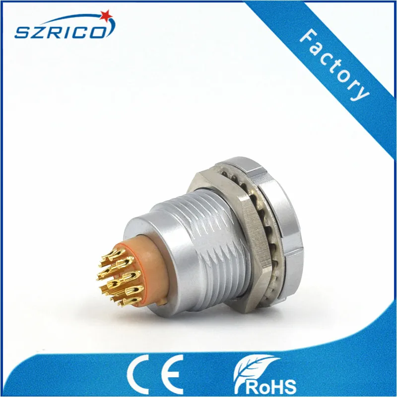 RC-ECG 2B 2 3 4 5 6 7 8 10 12 14 16 18 19 26 контактный круглый металлический электронный разъем с