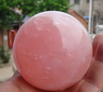 

Free Shipping Natural Pink Rose Quartz Crystal Healing Ball Sphere 55-60MM + Stand *