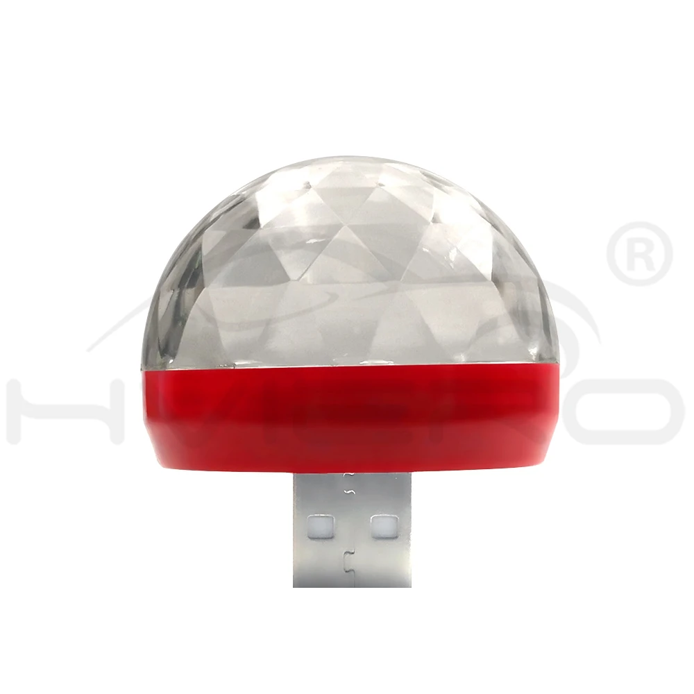 Автомобильная светодиодная автомобильная лампа USB окружающий светильник DJ RGB Мини Красочный музыкальный звуковой светильник USB-C интерфейс Apple интерфейс для праздников и вечеринок караоке