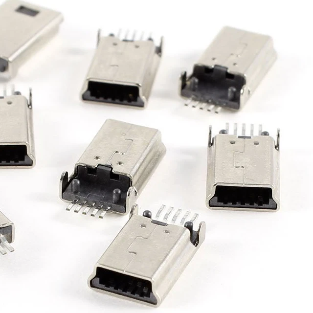 10 шт. разъем Mini USB Type B папа 180 Градусов 5-Контактный SMD SMT паяльный - купить по