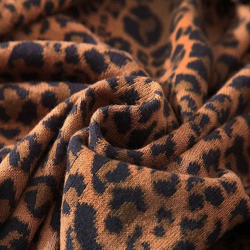 Cotton Spring Autumn A Class Europe American Modern Leopard print Home Travel Airplane Solid Rectangle Knitted Thread Blanket | Дом и сад