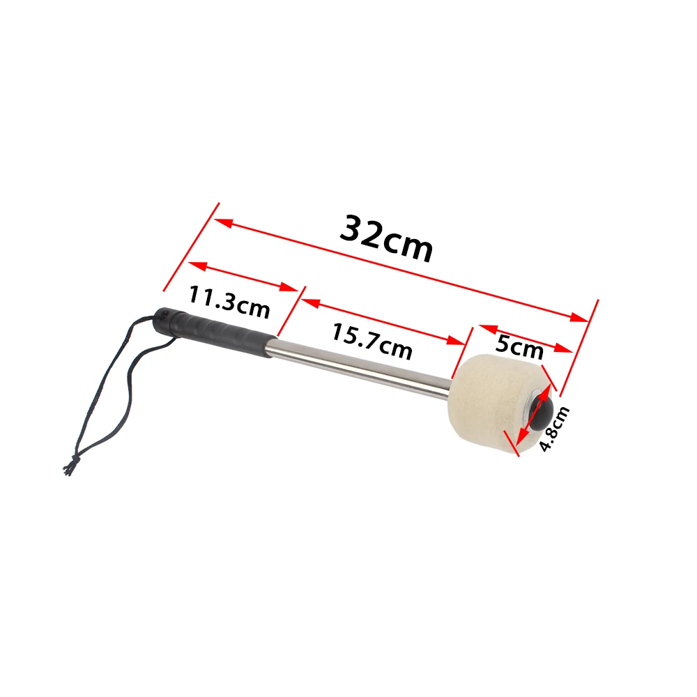 Высококачественный низкорамный барабан Шерсть Войлок алюминиевый сплав ручка