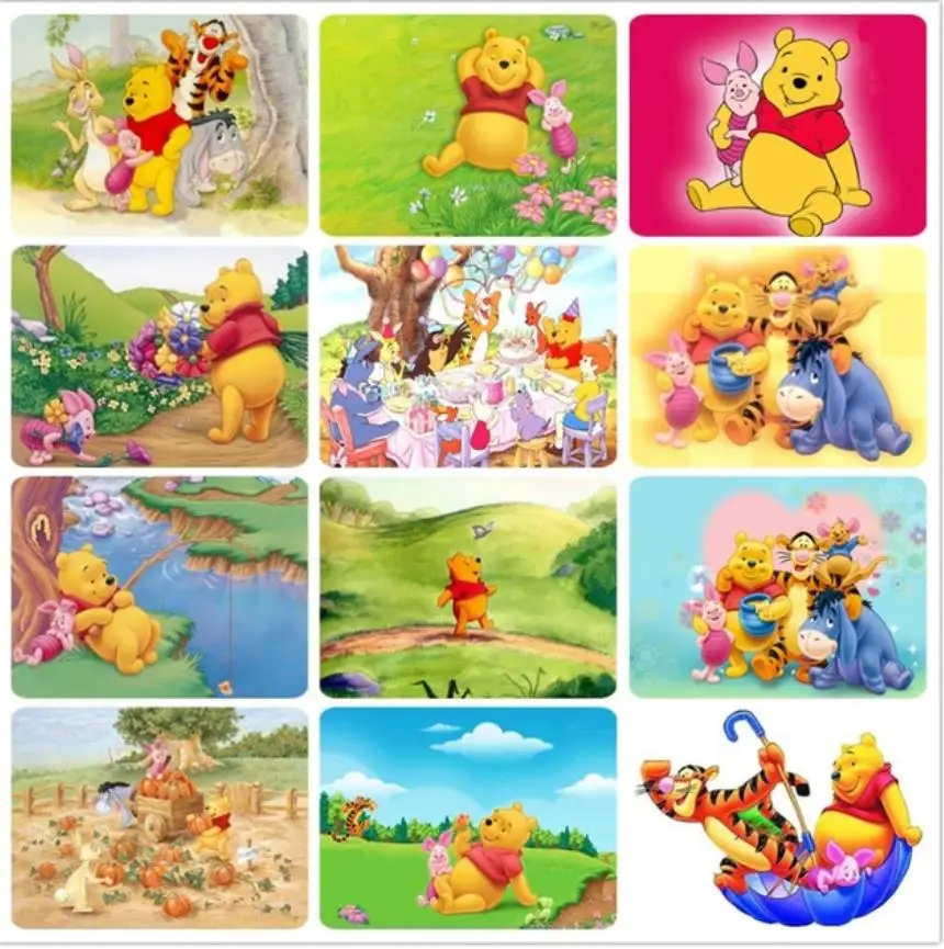 Алмазная картина полностью квадратная/круглая Daimond &quotЖивотное мультфильм Винни