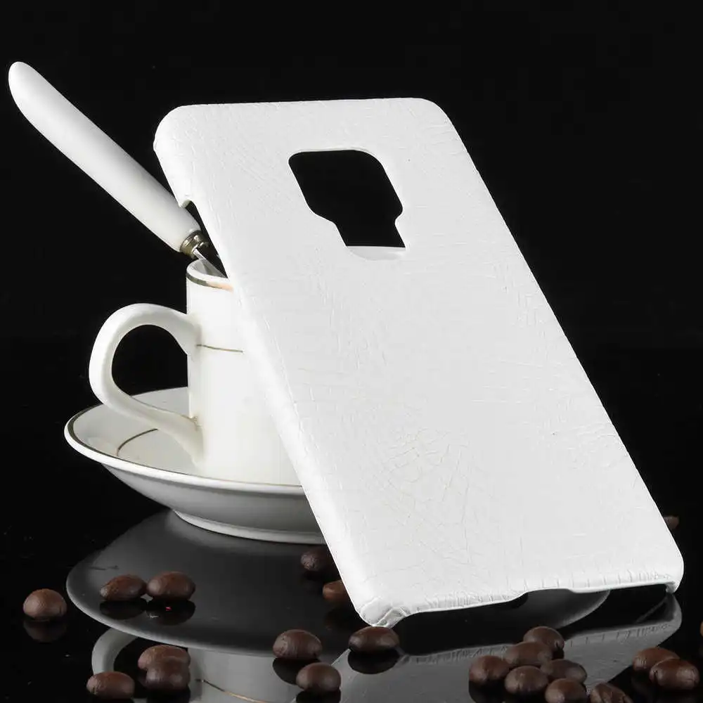 white Жесткий чехол из искусственной кожи с текстурой крокодиловой кожи для huawei mate 20X20 pro 20lite 2 9lite pro 8 10lite mate SE 9 mate 7 mini - Цвет: white