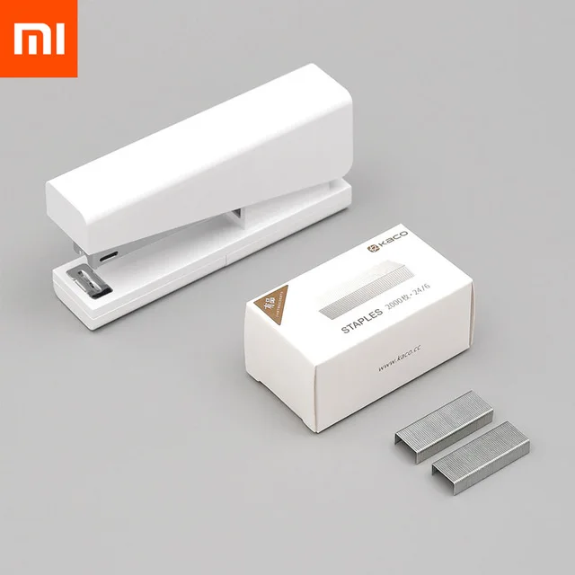 Степлер Xiaomi Mijia Kaco LEMO 24/6 26/6 с 100 скобами для бумаги, офиса, школы Mijia Smart Home Kit степлер и скобы - Цвет: Stapler1 N Staple1