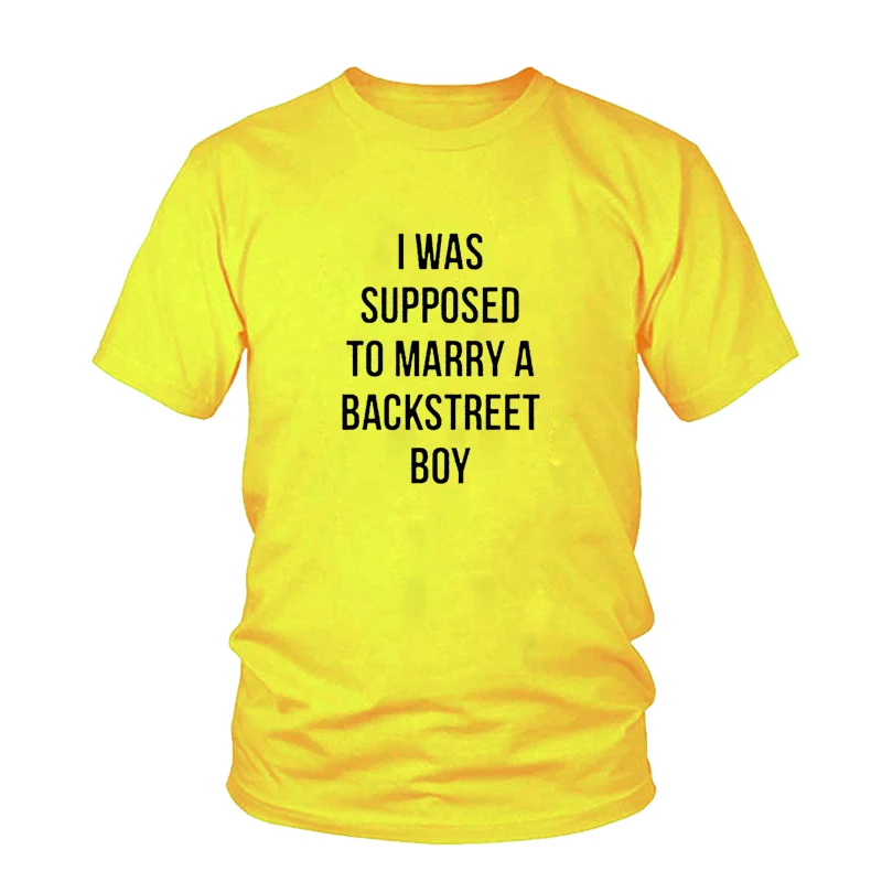 Я должен был жениться на футболке BACKSTREET для мальчиков модные повседневные