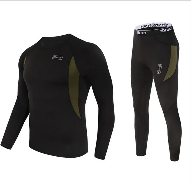 2016 футболка костюм термобелье тактическая Флисовая теплая homme одежда Военная