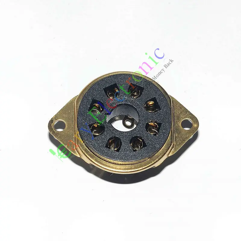Опт и розница 4 шт 8pin Золотой бакелит гнезда вакуумных трубок клапан octal Для EL34 KT88