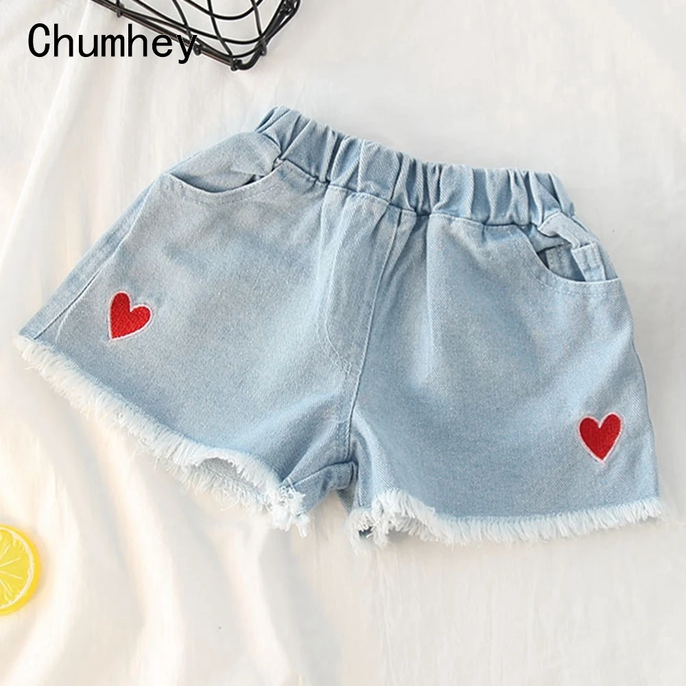 Шорты Chumhey для маленьких девочек летние мягкие джинсовые короткие брюки